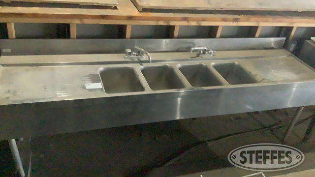 4-Compartment Bar Sink